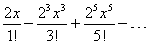 Разложите в степенной ряд f(x) = sin 2x