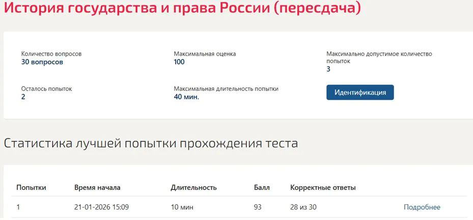 История государства и права России – 2 семестр. Синергия 