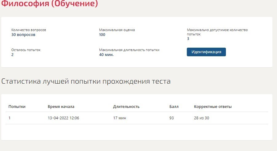 Философия. Тест Синергия