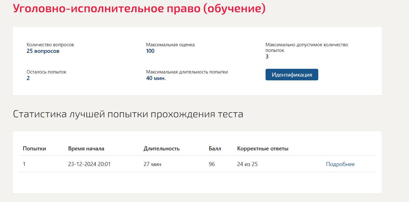 Уголовно-исполнительное право 7 семестр Синергия
