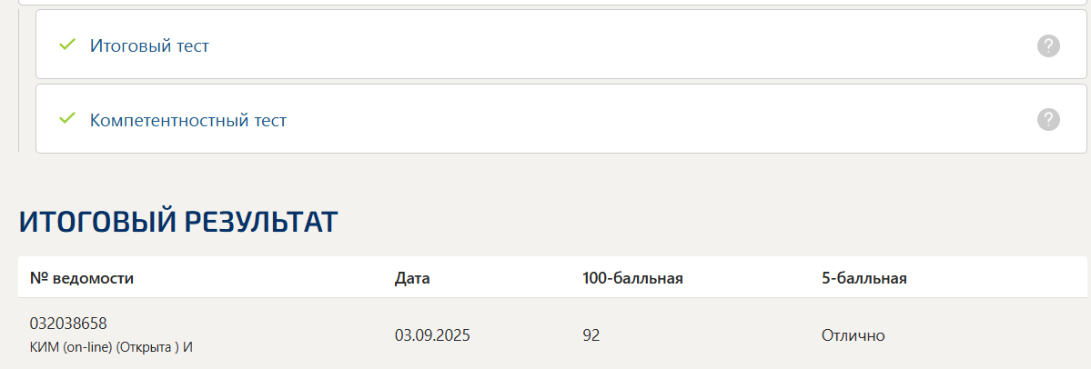 Архитектура информационных систем тест 1-8 итоговый и компетентностный тест Синергия 3 семестр