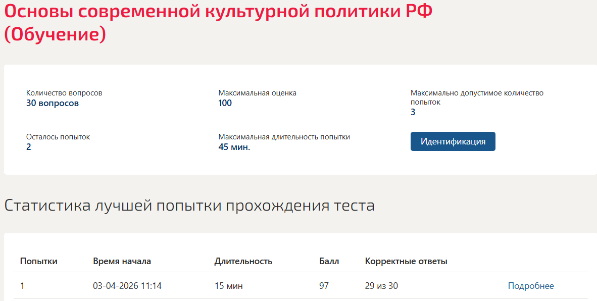 Основы современной культурной политики РФ Синергия 9 семестр