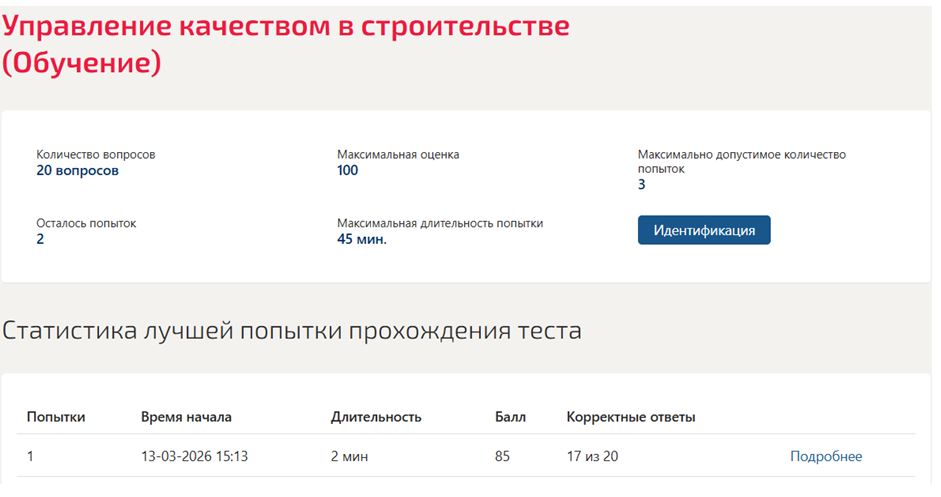 Управление качеством в строительстве – 6 семестр. Синергия 
