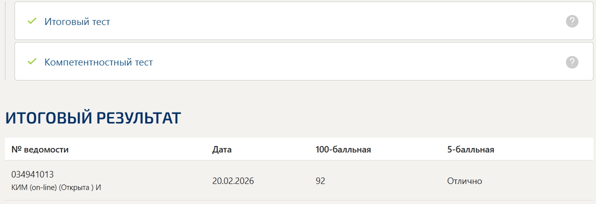 Анатомия и физиология центральной нервной системы тест 1-8 итоговый и компетентностный тест Синергия 1 семестр