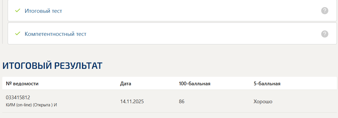 Стратегический менеджмент тест 1-6 итоговый и компетентностный тест Синергия 5 семестр