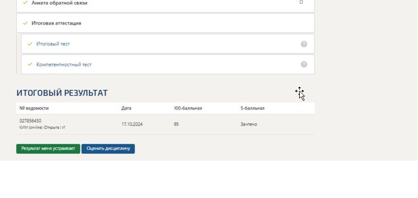Информационная психология. Итоговый и компетентностный тесты. 2 семестр. Синергия