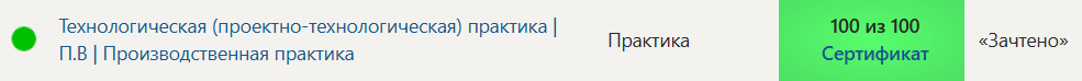 Технологическая (проектно-технологическая) практика | П.В | Производственная практика 6 семестр Синергия — часть 77