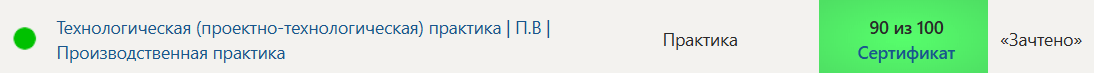 Технологическая (проектно-технологическая) практика | П.В | Производственная практика. 5 семестр. Синергия — часть 44
