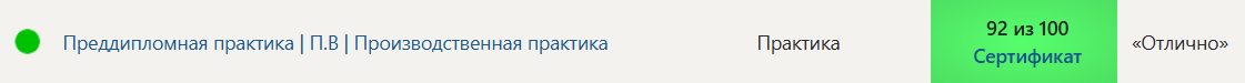 Преддипломная практика | П.В | Производственная практика. 9 семестр. Синергия — часть 5