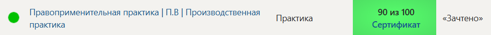 Правоприменительная практика | П.В | Производственная практика. 6 семестр. Синергия — часть 32