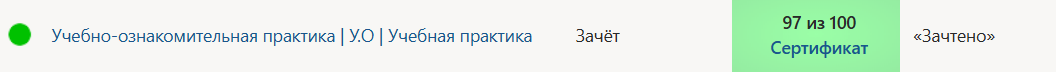 Учебно-ознакомительная практика | У.О | 4 семестр | Синергия | Готовая работа — часть 3