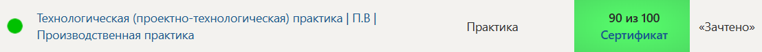 Технологическая (проектно-технологическая) практика | П.В | Производственная практика. 7 семестр. Синергия — часть 39
